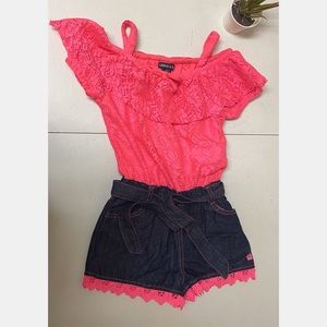 Limited too girl romper size 7